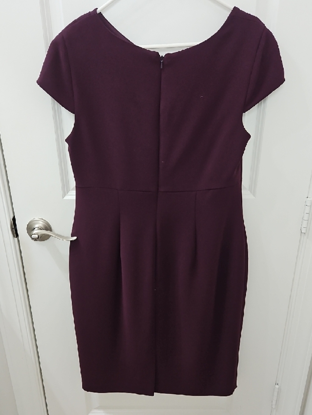 Kasper Plum Cap-Sleeve Midi Dress - Picture 3 of 3